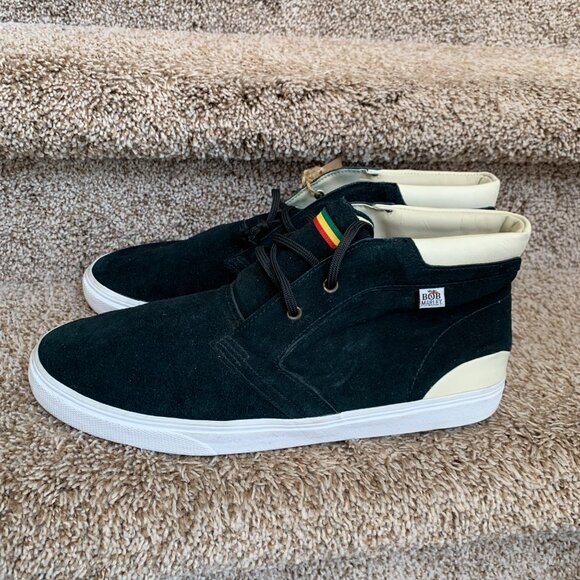 Bob Marley Legend Navy Moc Toe Leather Chukka Boots. - Picture 7 of 14